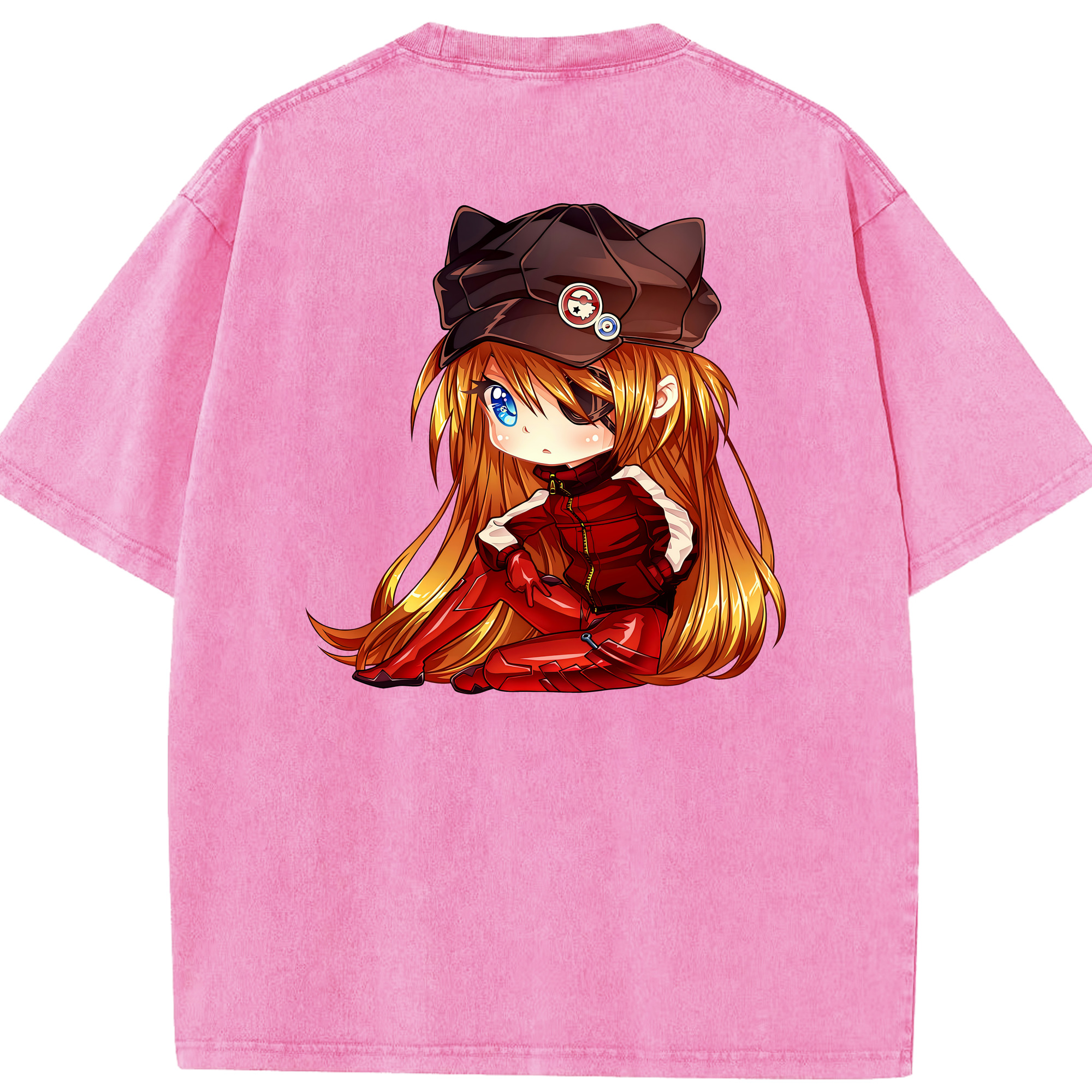 （画像用） EVA 新世紀エヴァンゲリオン 綿100% ヴィンテージ風 半袖Tシャツ（背面プリント）